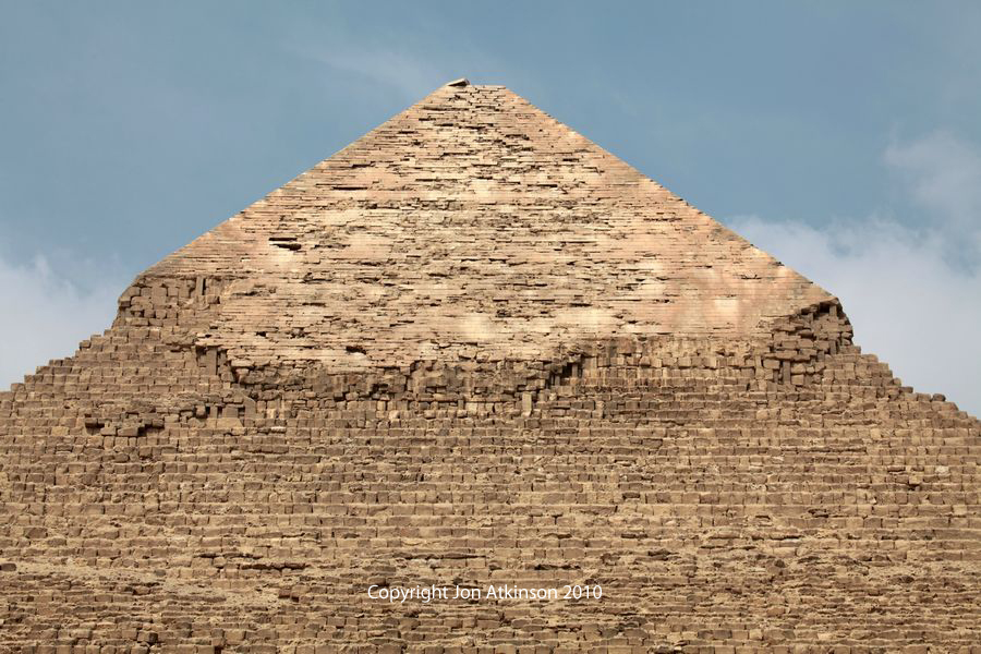 Summit of Pyramid, Khafre, Giza Summit of Pyramid, Khafre, Giza